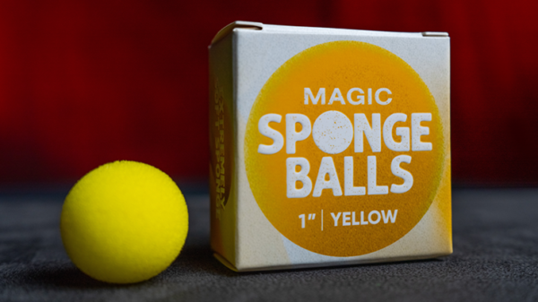 75554-full Magic Sponge Balls 4PK YELLOW 1" by Murphy's Magic