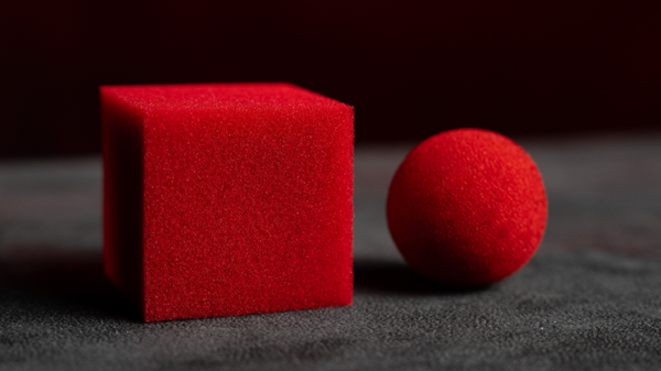 75595-alt1 Magic Sponge Ball to Square RED by Murphy's Magic