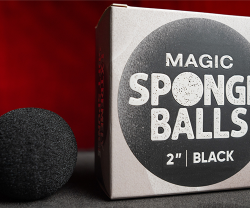 Magic Sponge Balls 50PK BLACK 2" by Murphy's Magic