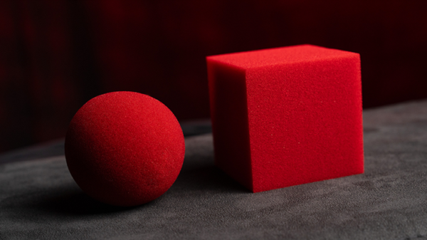 75621-alt1 Magic Sponge Ball to Square JUMBO RED by Murphy's Magic