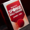 75621-full Magic Sponge Ball to Square JUMBO RED by Murphy's Magic