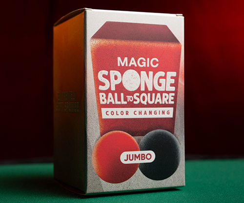 75623-full Magic Color Changing Sponge Ball to Square JUMBO 2.5" by Murphy's Magic