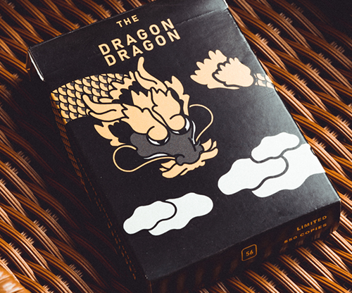 The Dragon (Black Gilded) Playing Cards