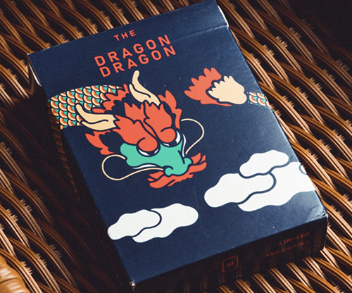 The Dragon (Blue Gilded) Playing Cards