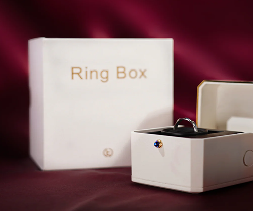 76215-full Magic Ring Box (White) by TCC - Trick