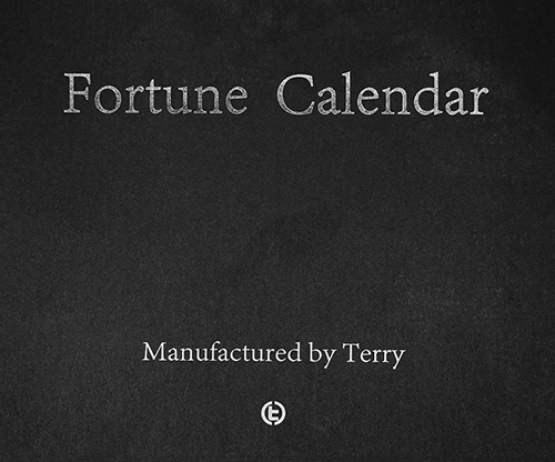 Fortune Calendar (Walnut) by TCC and Terry Chou