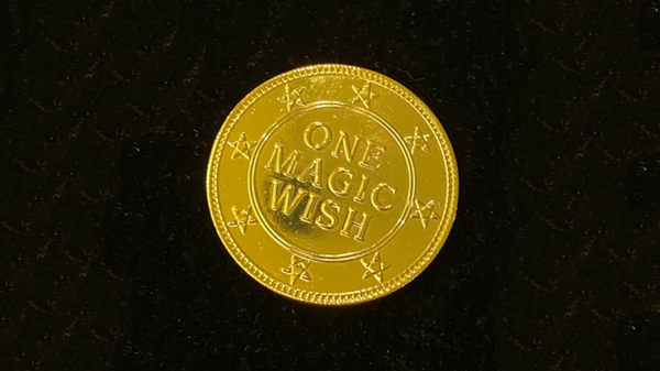 18K Gold Plated Magic Wishing Coin by Alan Wong - Trick