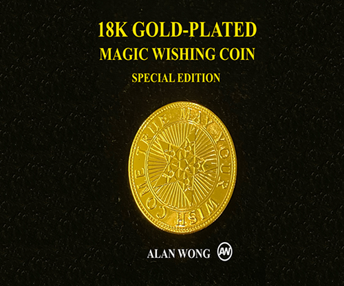 18K Gold Plated Magic Wishing Coin by Alan Wong - Trick