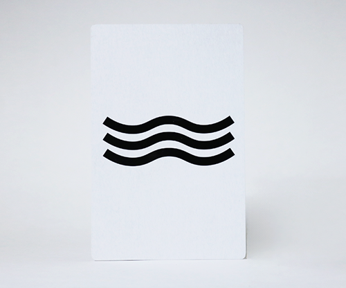 Bicycle Jumbo Gaff Card Double Face (Cross/Wavy Lines)