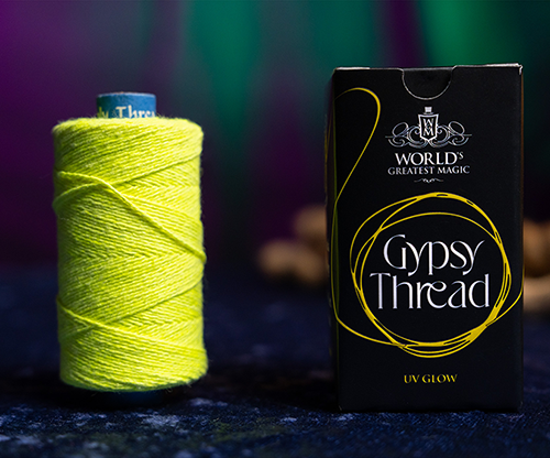 76585-full WGM UV GLOW GYPSY THREAD YELLOW REFILL SPOOL by Murphy's Magic - Trick