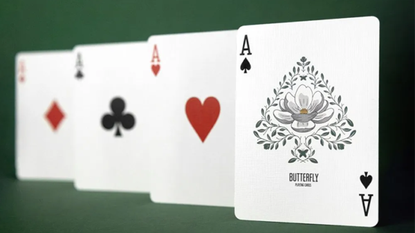 76902-alt2 Magnolia White Playing Cards