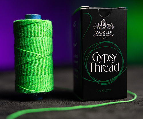 WGM UV GLOW GYPSY THREAD GREEN REFILL SPOOL by Murphy's Magic  - Trick