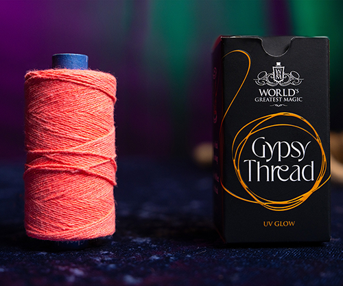 WGM UV GLOW GYPSY THREAD ORANGE REFILL SPOOL by Murphy's Magic  - Trick
