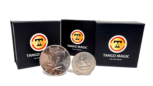 77117-full Super Scotch and Soda (US Quarter and Half Dollar) by Tango Magic (D0198)