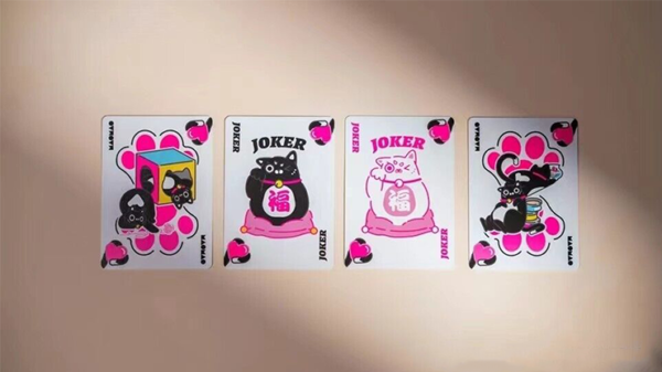77222-alt1 Bicycle Cat (Pink) Playing Cards by US Playing Card Co.