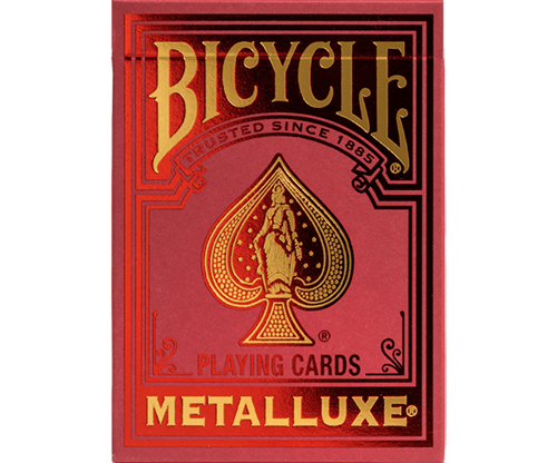 Bicycle Metalluxe Red Playing Cards by US Playing Card Co.
