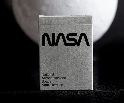 Silver Foil NASA Worm Playing Cards