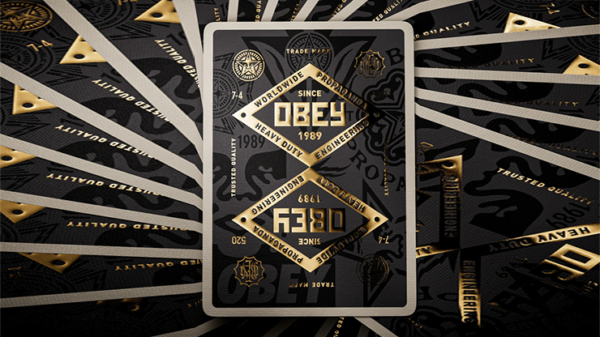 77427-alt3 Obey Gold Edition Playing Cards by theory11