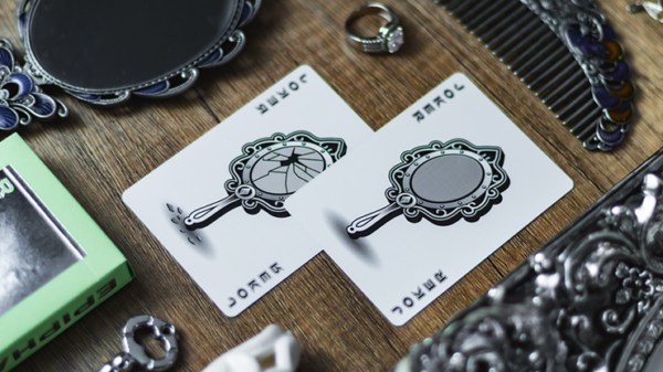 Reflections Epiphany (Green) Playing Cards by Emily Sleights