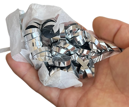 Kabuki Streamer Silver (Small, Pack of 2) Metallic by JL Magic