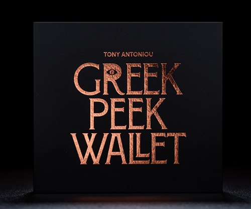 Greek Peek Wallet by Tony Antoniou