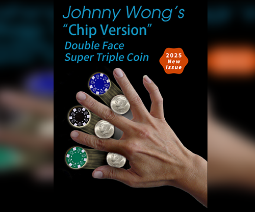 78231-full Super Version Double Face Super Triple Coin (Chip Version) by Johnny Wong