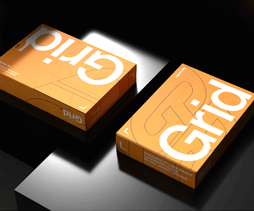 Grid Series Six- Typographic Playing Cards
