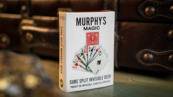 78703-full SURE SPLIT Invisible Deck Bicycle (Red) by Murphy's Magic