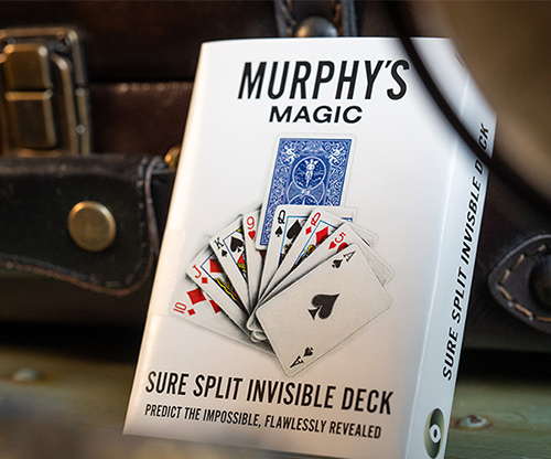 78704-full SURE SPLIT Invisible Deck Bicycle (Blue) by Murphy's Magic