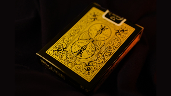 78743-alt1 Bicycle Reverse (Yellow) Playing Cards