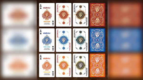 78853-alt1 Sun God Greek Mythology Themed Red Edition Playing Cards
