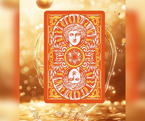 Sun God Greek Mythology Themed Orange Edition Playing Cards
