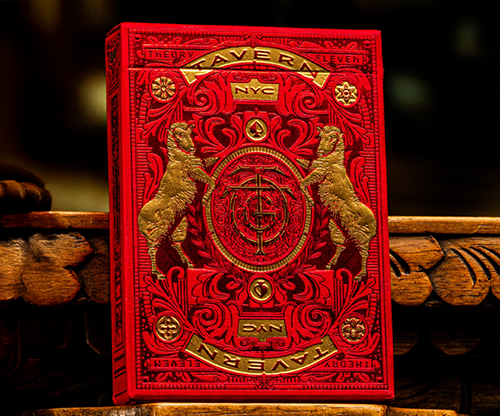 78907-full Tavern on the Green: Red Edition Playing Cards by theory11