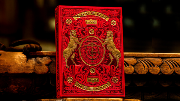 78907-full Tavern on the Green: Red Edition Playing Cards by theory11