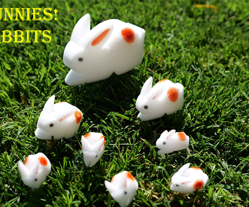78923-full The Bunnies! 3D Rabbits (Parents, Kids & Grandpa)