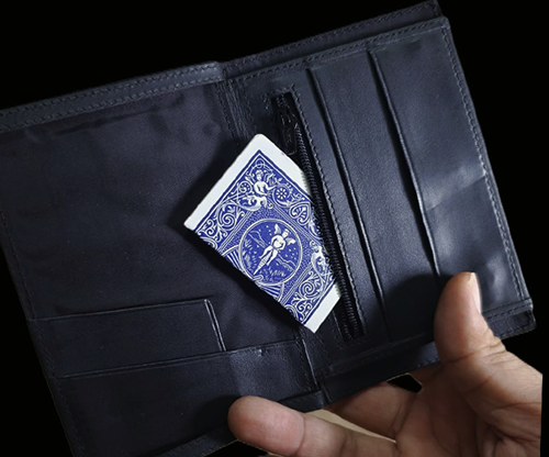 Mini Bombshell Wallet (Black Smooth) by CAHYO