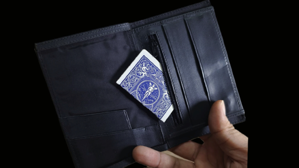 Mini Bombshell Wallet (Black Smooth) by CAHYO