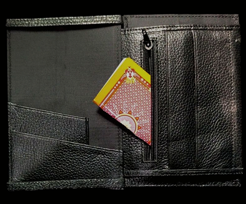 Mini Bombshell Wallet (Black Pebble) by CAHYO
