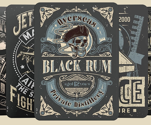 Black Rum Playing Cards