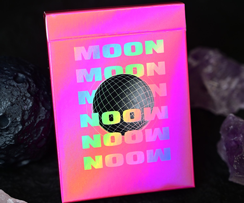 Moon (Pink Holo) Playing Cards