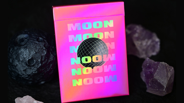 79782-full Moon (Pink Holo) Playing Cards