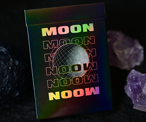 Moon (Black Holo) Playing Cards
