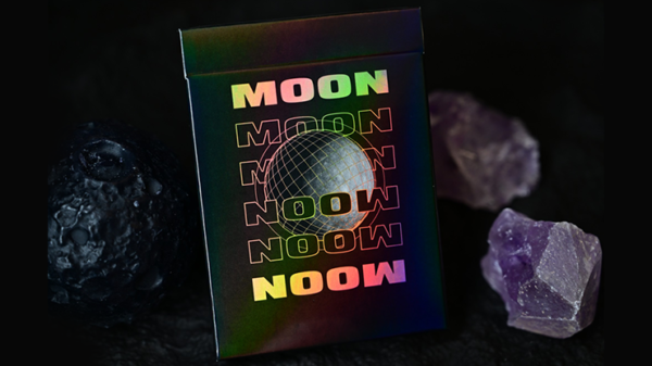 79783-full Moon (Black Holo) Playing Cards
