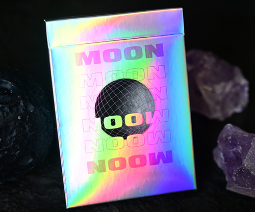 Moon (White Holo) Playing Cards