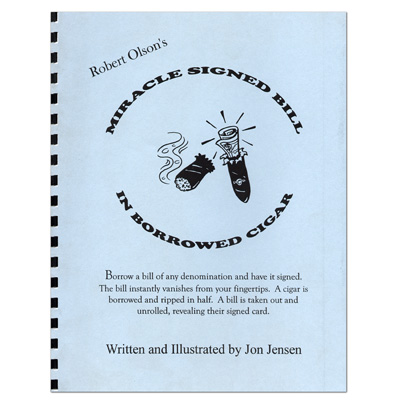 miraclesi-full Miracle Signed Bill In A Borrowed Cigar by Robert Olson - Book