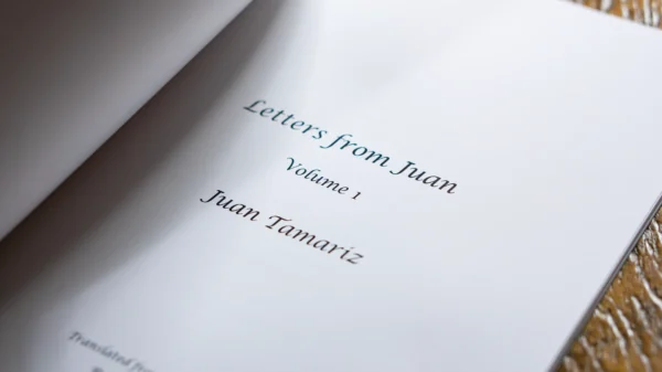 Letters from Juan Volume 1 by Juan Tamariz - Book