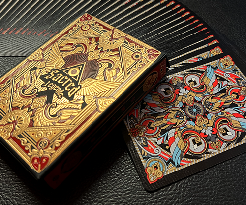 Sacred Legends Black Edition Playing Cards by HypieLab