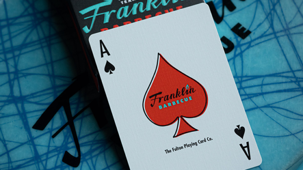 79998-alt4 FRANKLIN BBQ RETRO BLACK PLAYING CARDS