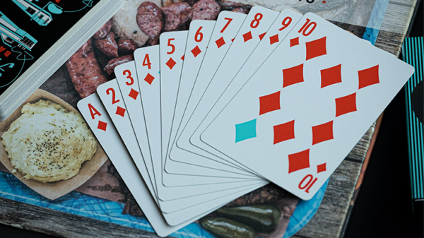 79998-alt5 FRANKLIN BBQ RETRO BLACK PLAYING CARDS