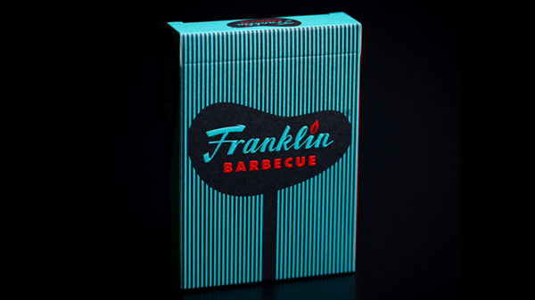 79998-full FRANKLIN BBQ RETRO BLACK PLAYING CARDS